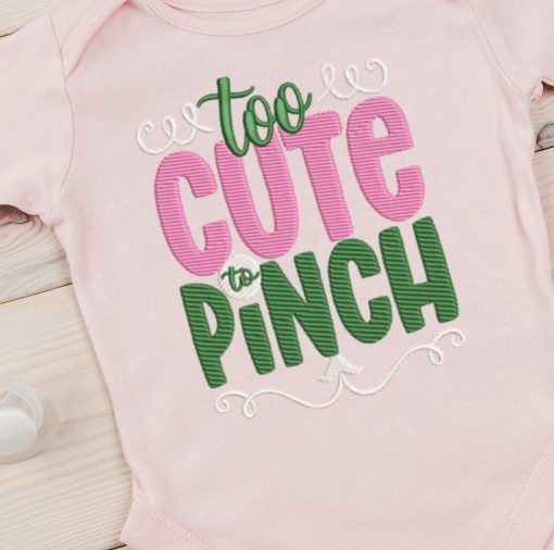 Too Cute to Pinch 2021 Embroidery Design