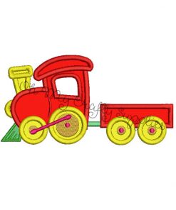 Train Applique Embroidery Design