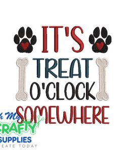 Treat O'Clock Embroidery Design