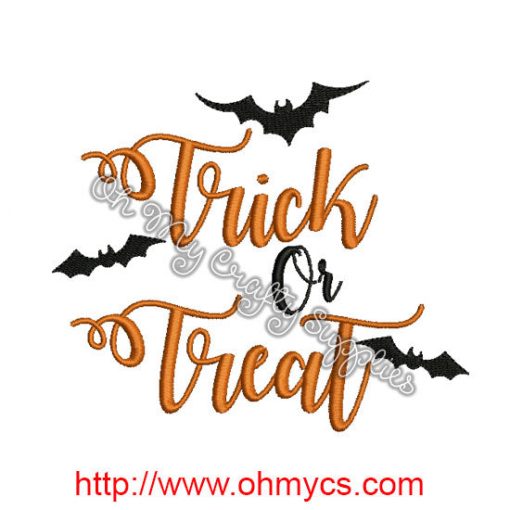 Trick or Treat Embroidery Design