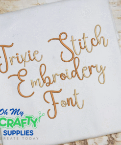 Trixie Stitch Embroidery Font (BX Included)