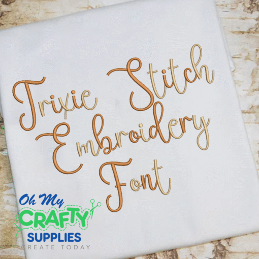 Trixie Stitch Embroidery Font (BX Included)