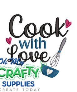 Cook with Love 925 Embroidery Design