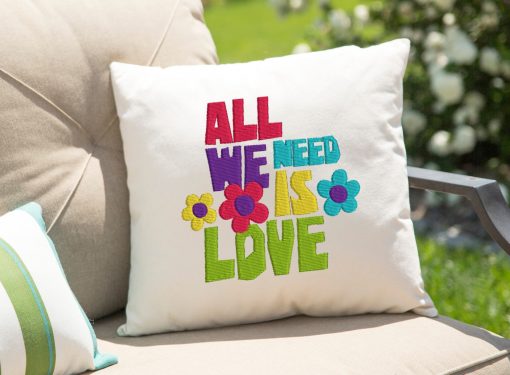 All we need is love Embroidery Design