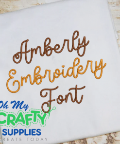 Amberly Embriodery Font (BX Included)