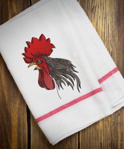 Blended Angry Rooster Embroidery Design