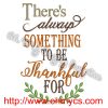 Always Thankful Embroidery Design