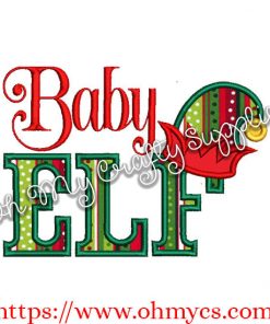 Baby Elf Applique Design