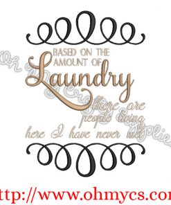 Based on the Laundry Embroidery Design