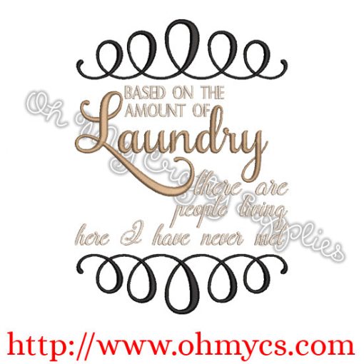 Based on the Laundry Embroidery Design