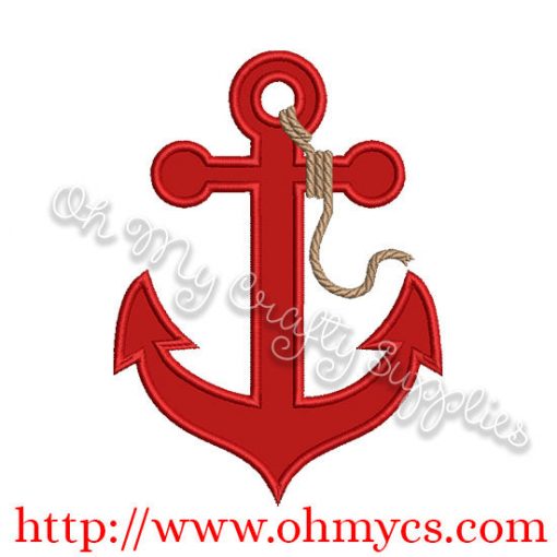 Basic Anchor Applique Design