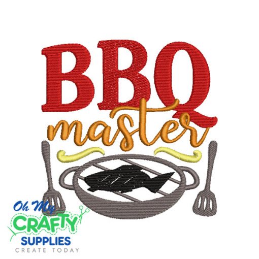 BBQ Master 2021 Embroidery Design