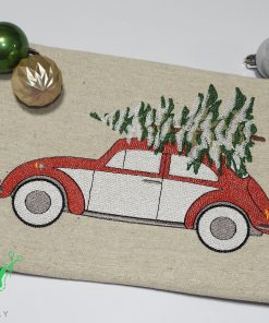 Christmas Tree Beetle Embroidery Design