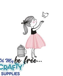Be Free... Embroidery Design
