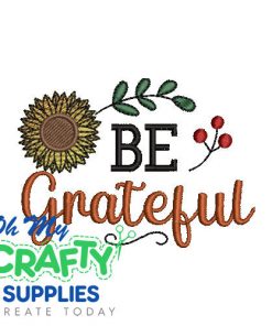 Be Grateful 82523 Embroidery Design