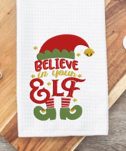 Believe in your Elf Embroidery Design
