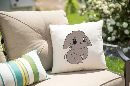 Big Bunny Eyes Embroidery Design
