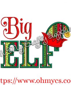 Big Elf Applique Design