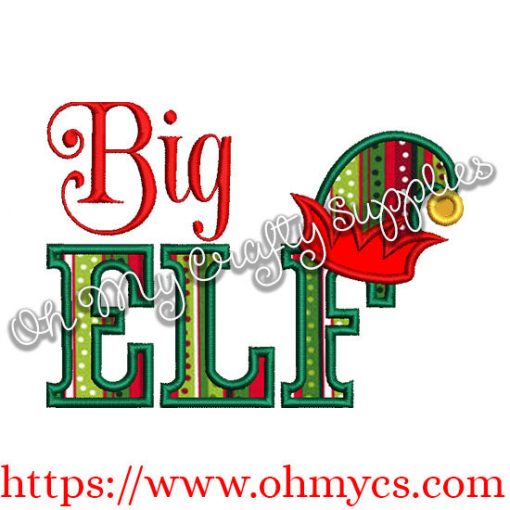 Big Elf Applique Design