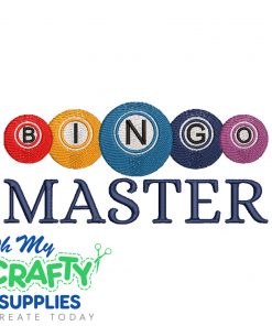 Bingo Master Embroidery Design