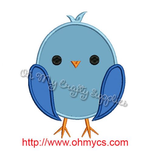 Bird Applique Embroidery Design