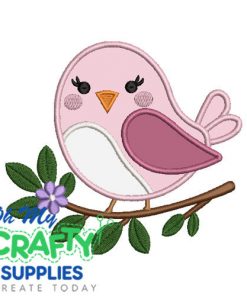 Cute Bird 819 Applique Embroidery Design