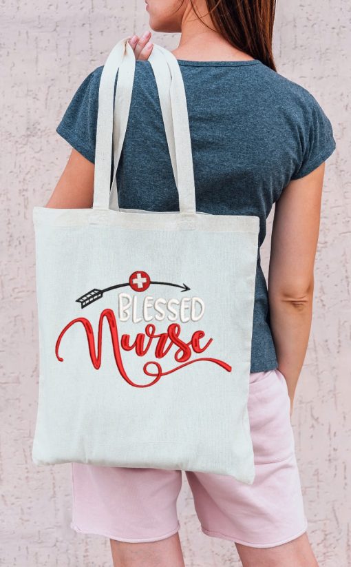 Blessed Nurse Embroidery Design