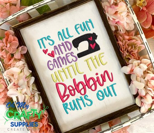 Bobbin Runs Out 2021 Embroidery Design
