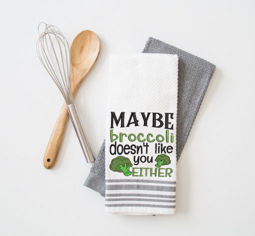 Broccoli doesn't like You Embroidery Design