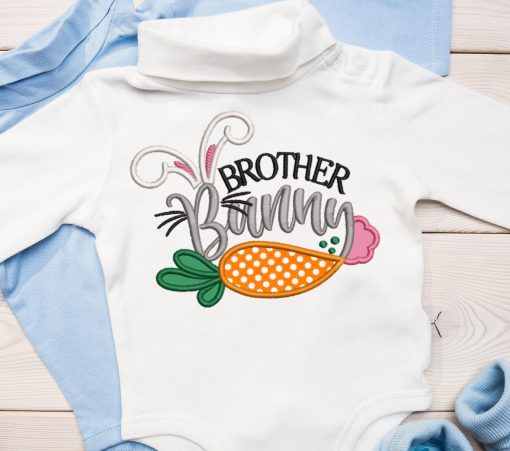 Brother Bunny Applique Design
