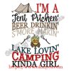 Camping Kinda Girl Embroidery Design