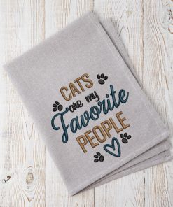 Cats are my Favorite People 2020 Embroidery Design