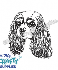 Cavalier King Charles Embroidery Design