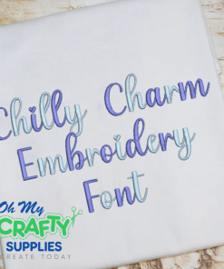 Chilly Charm Embroidery Font (BX Included) (FL)