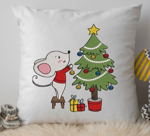 Christmas Mouse 2020 Embroidery Design