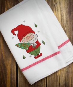 Christmas Tree Gnome Embroidery Design
