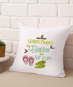 Christmas in Flip Flops Embroidery Design