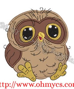 Cutie Baby Owl Applique