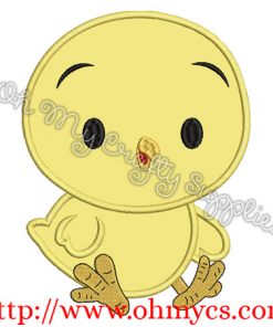 Cutie Baby Chicken Applique