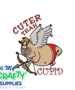 Cuter than Cupid Embroidery Design