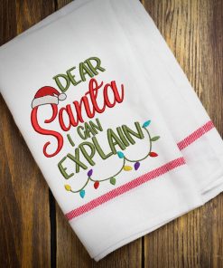 Dear Santa I can Explain 2020 Embroidery Design