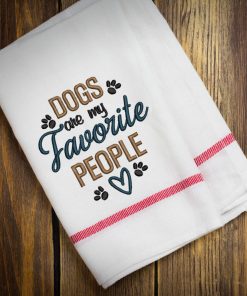 Dogs are my favorite people 2020 Embroidery Design
