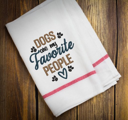 Dogs are my favorite people 2020 Embroidery Design