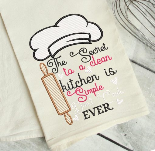 Clean Kitchen 2021 Embroidery Design