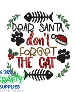Don't forget the Cat Embroidery Design