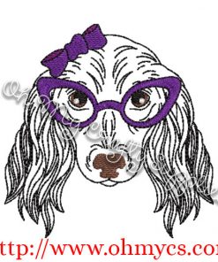 Drawing Girl Dach Embroidery Design