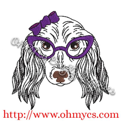 Drawing Girl Dach Embroidery Design