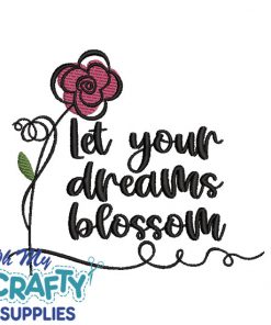 Alternative view of Dreams Blossom Embroidery Design