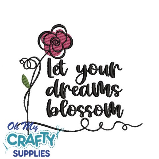 Dreams Blossom Embroidery Design - Image 2