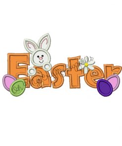 Easter Applique Embroidery Design